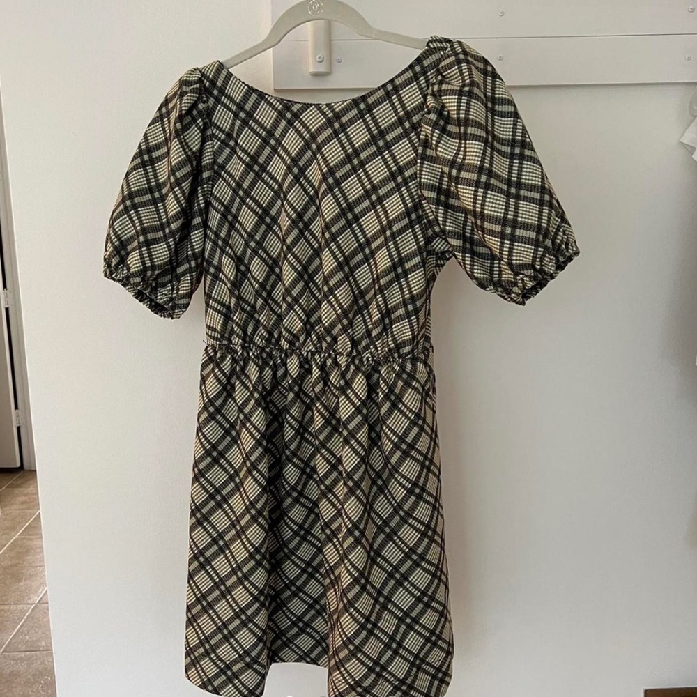 Line and Dot Baby Doll dress